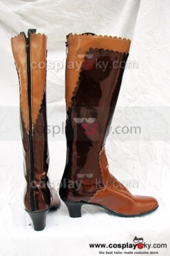 Final Fantasy XII Lenne Botte Brune Cosplay Chaussures -Newcossky final fantasy xii lenne cosplay boots shoes brown 2