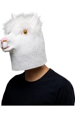 Alpaga Blanc Masque Halloween Carnaval Fete Animaux Masques Cosplay Accessoire -Newcossky image 1154