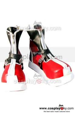 Kingdom Hearts II Sora Botte Rouge Cosplay Chaussures -Newcossky kingdom hearts ii sora cosplay shoes boots 2 1