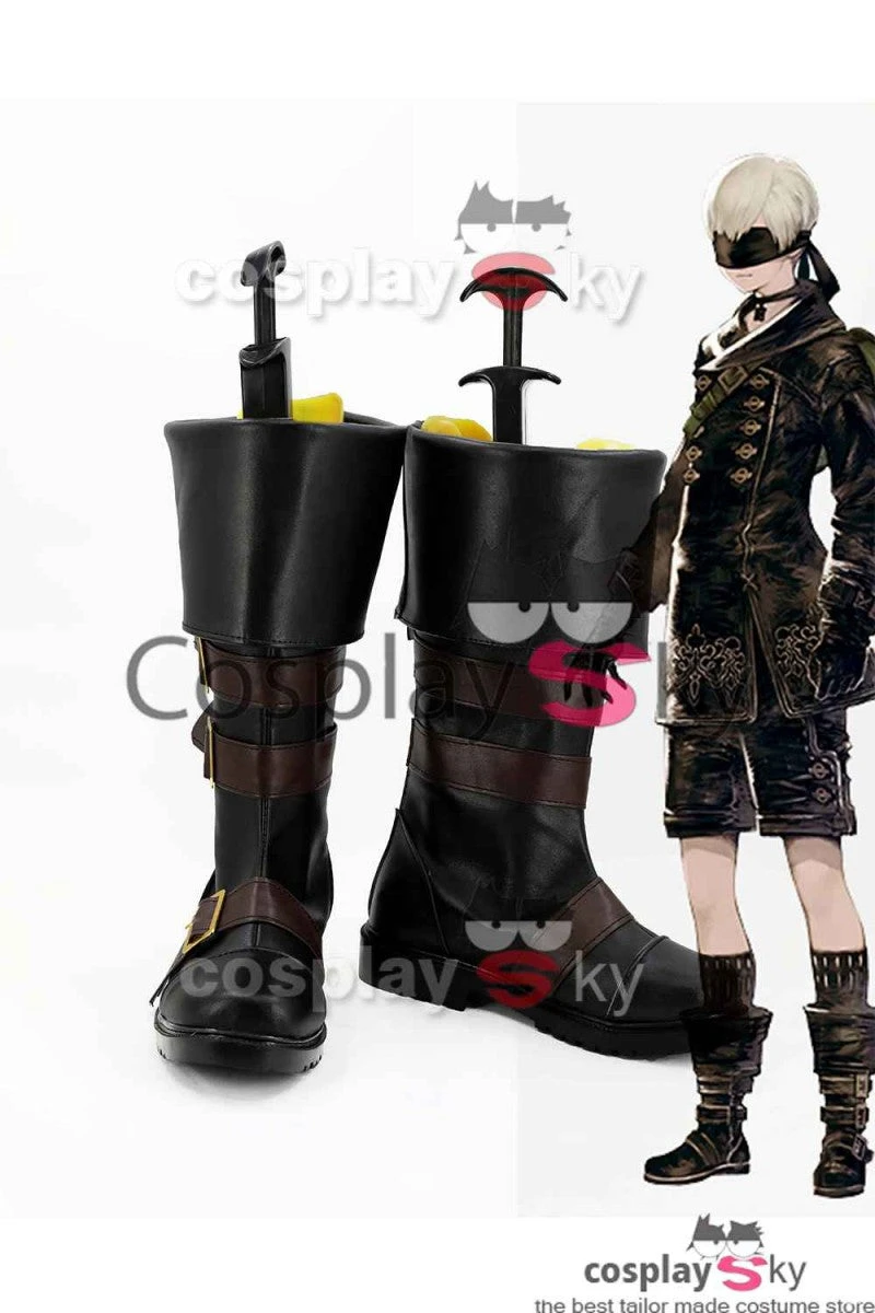 NieR:Automata 9S Cosplay Costume+Perruque+Bottes 5 NieR:Automata 9S Cosplay Costume+Perruque+Bottes – Image 3