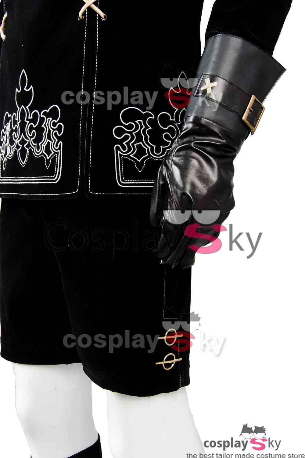 NieR:Automata 9S Cosplay Costume+Perruque+Bottes 6 NieR:Automata 9S Cosplay Costume+Perruque+Bottes – Image 4