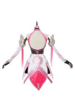 Overwatch Ange Rose Pink Mercy Skin Cosplay Costume -Newcossky overwatch ange rose pink mercy skin cosplay 4