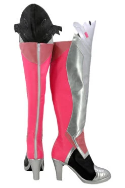 Overwatch Pink Mercy Skin Mercy Bottes Cosplay Chaussure -Newcossky overwatch pink mercy skin mercy bottes cosplay chaussure 4