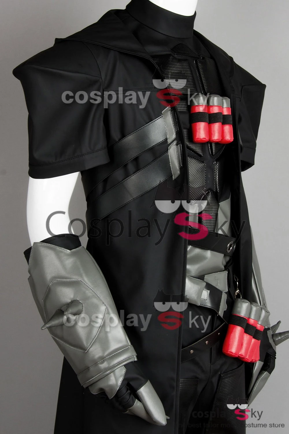 Overwatch Reaper Costume OW Gabriel Reyes Outfit Cosplay Costume – Image 9