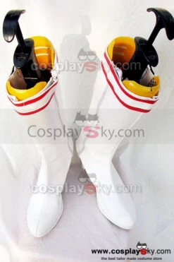 Tekken Lili Botte Blanche Cosplay Chaussures -Newcossky tekken lili cosplay boots shoes white custom made 1