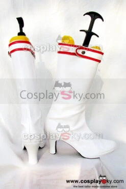 Tekken Lili Botte Blanche Cosplay Chaussures -Newcossky tekken lili cosplay boots shoes white custom made 2