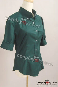 Twilight Tentation Bella Chemisier Vert Cosplay Costume -Newcossky twilight new moon bella green button down shirt 3